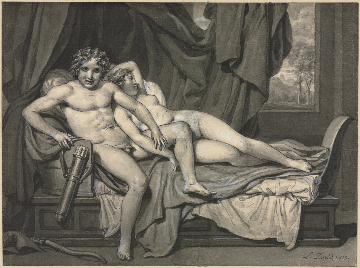 Cupid och Psyche av Jacques Louis David