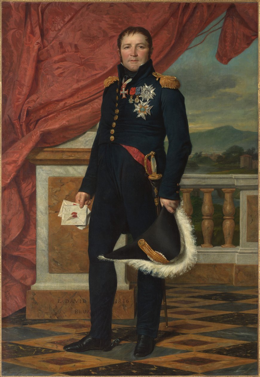 General Étienne-Maurice Gérard (1773–1852) av Jacques Louis David