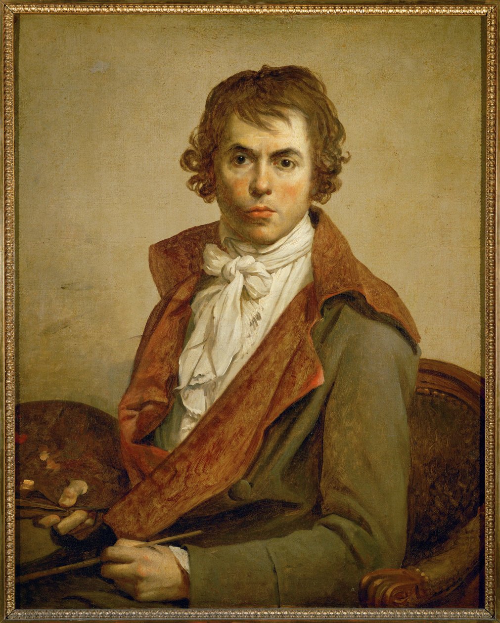 Jaques Louis David, självporträtt... av Jacques Louis David