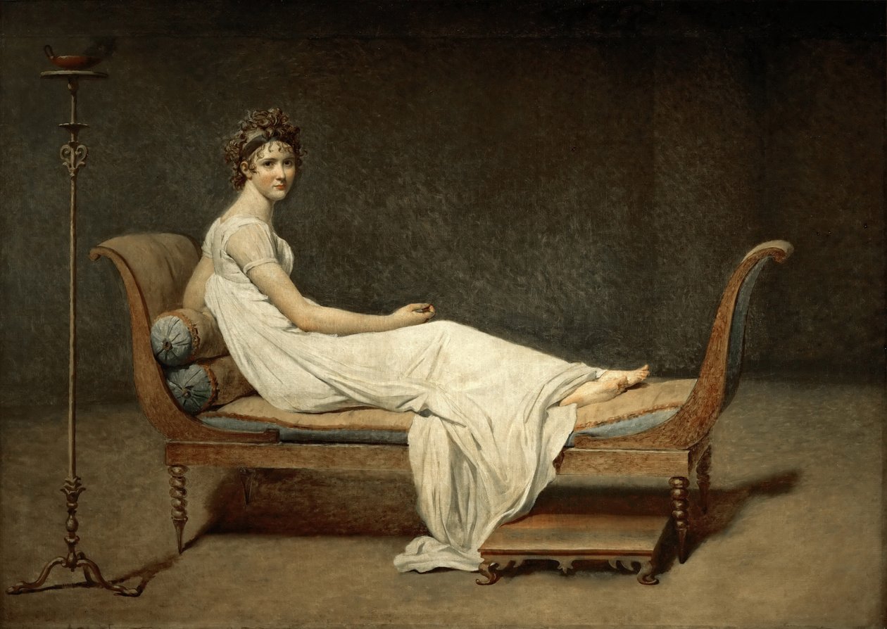 Madame Récamier, född Julie Bernard 1777-1849 av Jacques Louis David