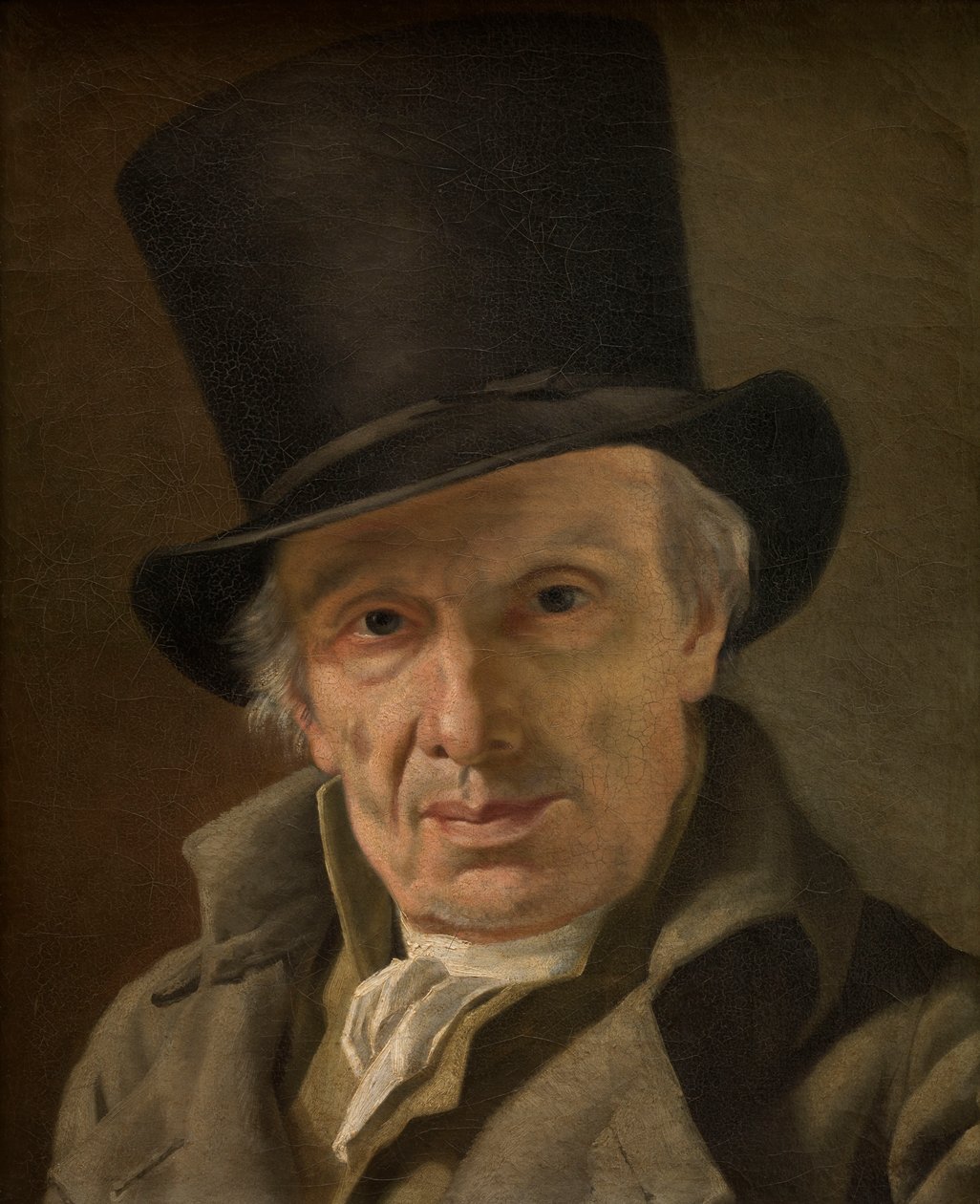 Man in a Hat (olja på duk) av Jacques Louis David