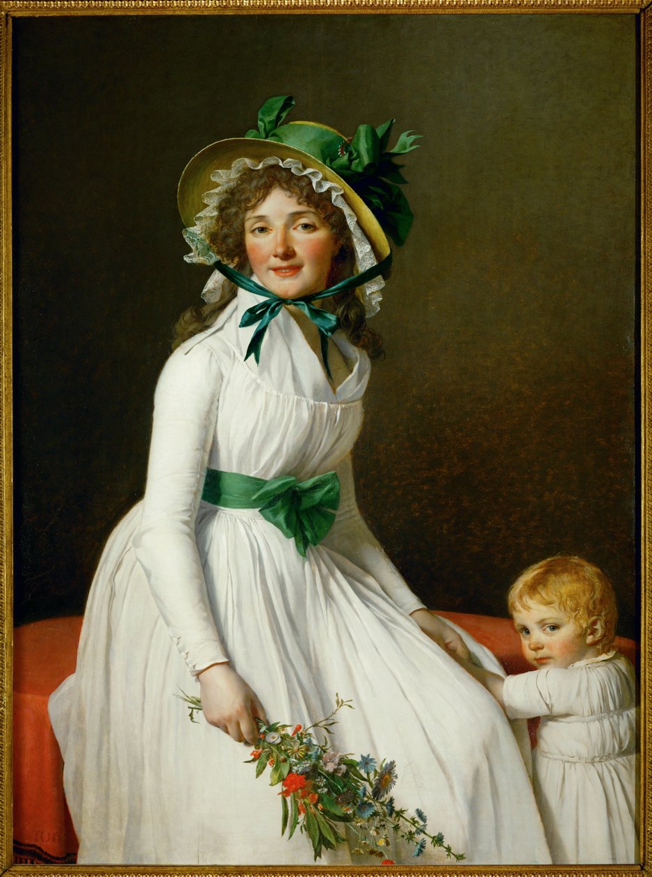Mme Seriziat och hennes son... av Jacques Louis David