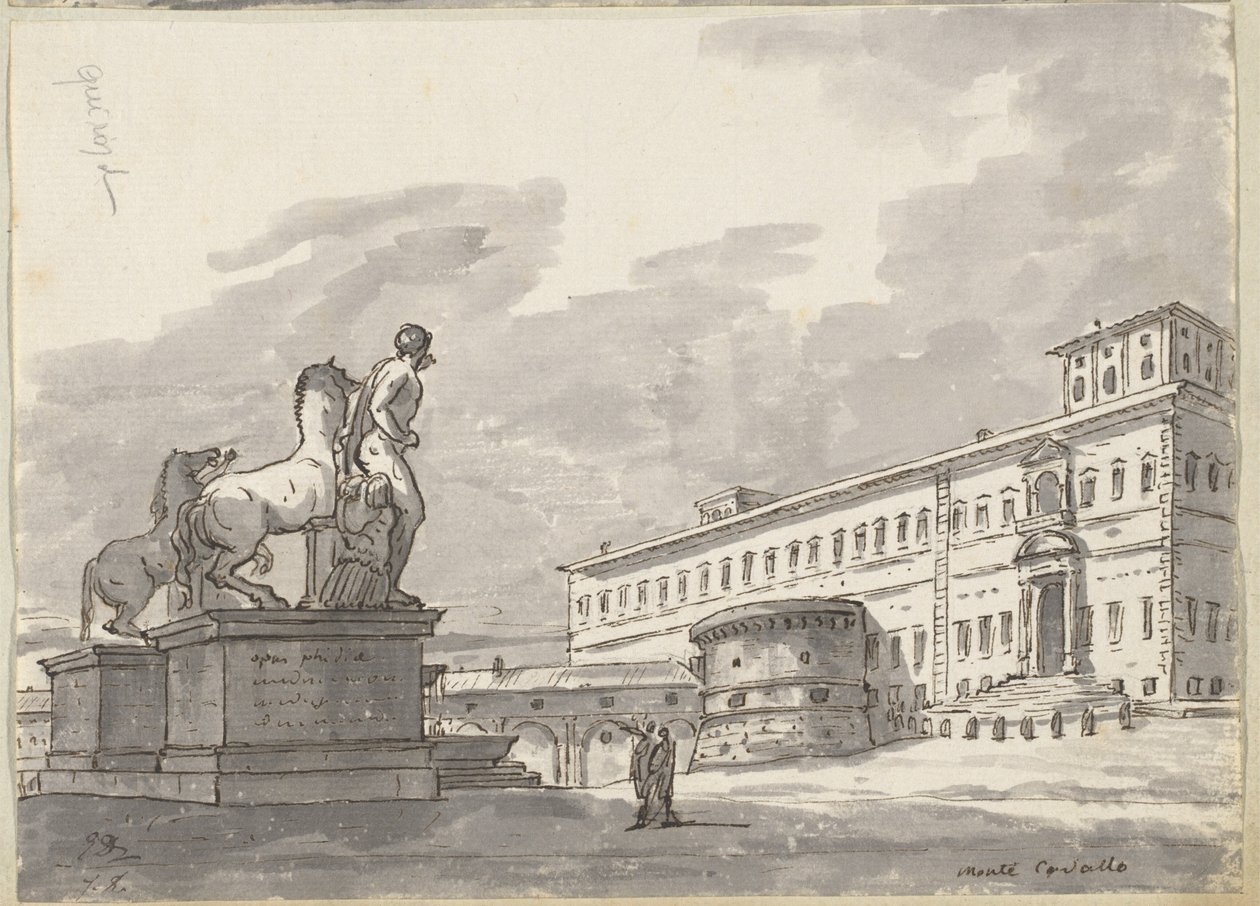 Monte Cavallo, med hästtämjarna av Jacques Louis David