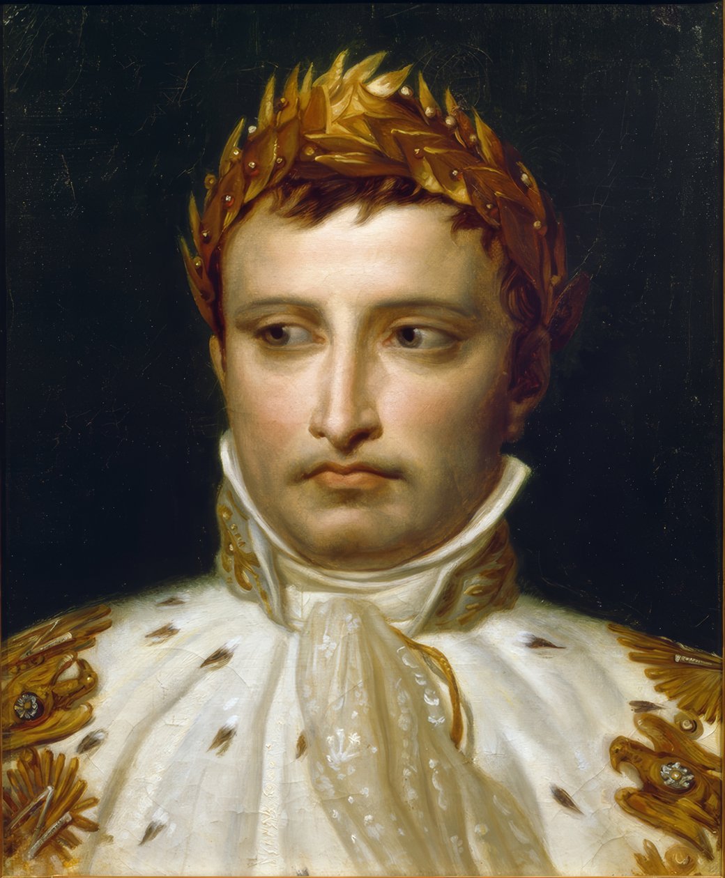 Napoleon I i kröningsregalier av Jacques Louis David