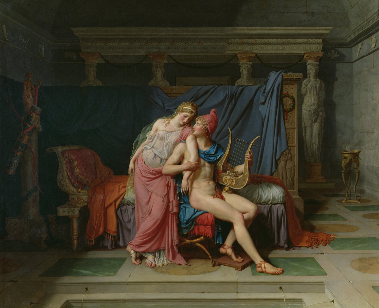 Paris och Helen av Jacques Louis David