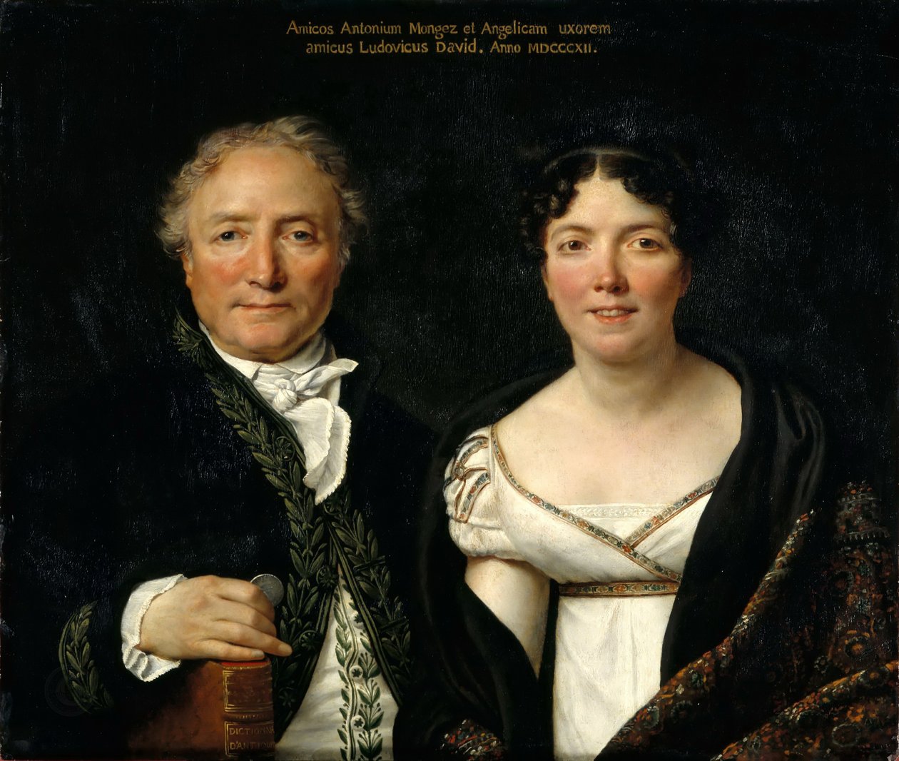 Porträtt av Antoine och Angélique Mongez, 1812. av Jacques Louis David