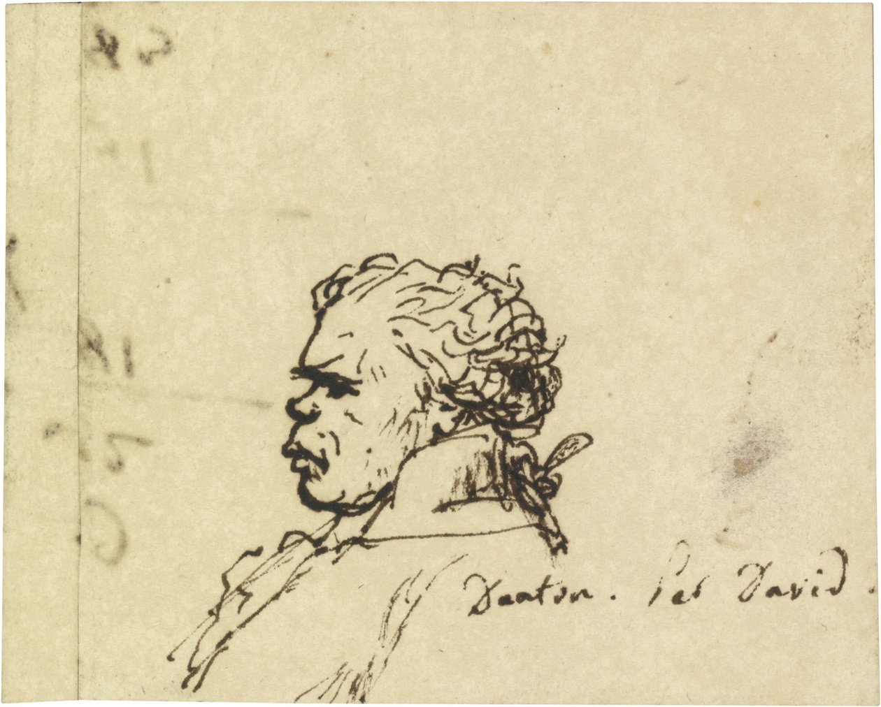 Porträtt av Georges Jacques Danton 1759-1794 av Jacques Louis David