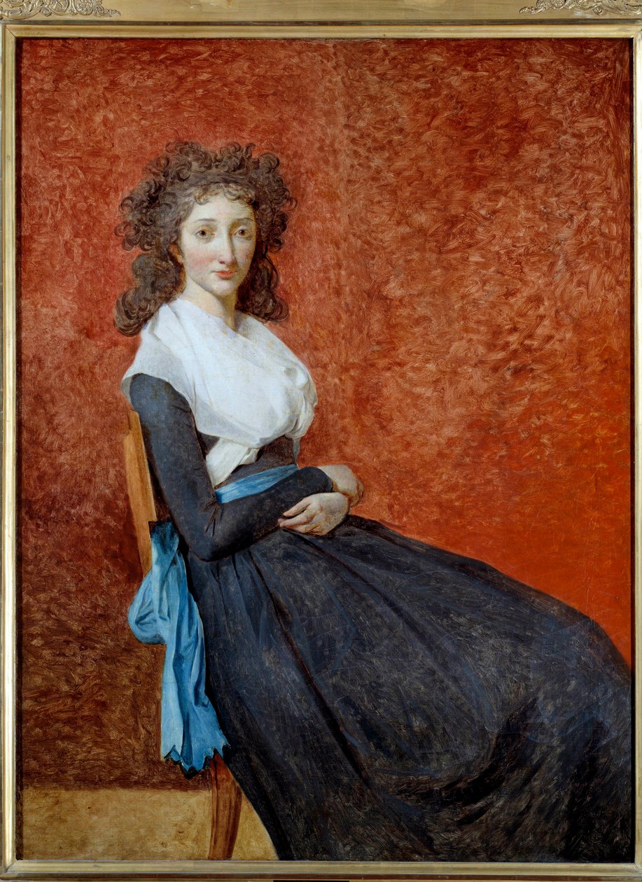 Porträtt av Madame Charles Louis Trudaine (1769-1802) Målning av Jacques Louis David (1748-1825) Sön. 1,30 x 0,98 m av Jacques Louis David