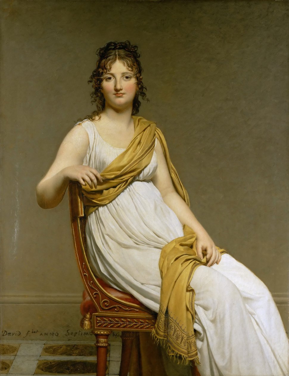 Porträtt av Madame Raymond de Verninac, född Henriette Delacroix av Jacques Louis David