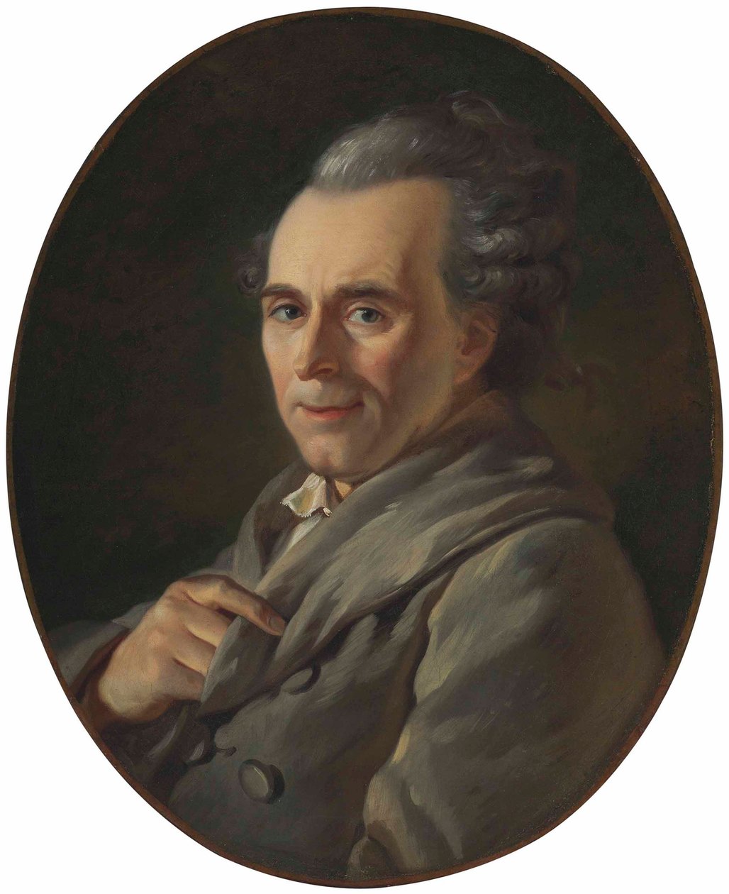 Porträtt av Michel-Jean Sedaine av Jacques Louis David