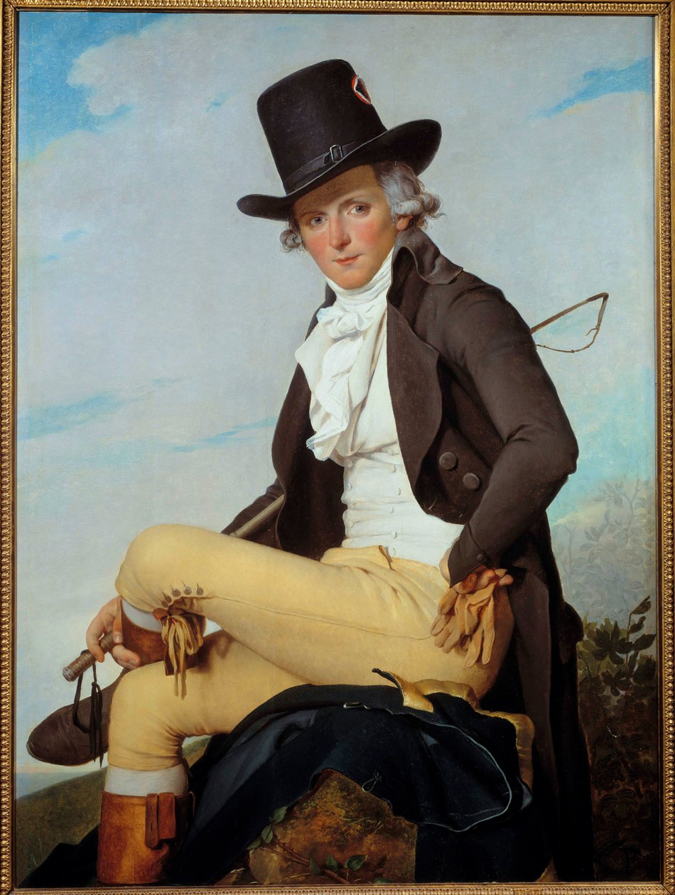 Porträtt av Pierre Seriziat (1757-1847) stilig bror till konstnären Målning av Jacques Louis David (1748-1825) 1795, olja på trä, Dim. 1,29x0,95 m - Porträtt av Pierre Seriziat (1757-1847), konstnärens svåger. Målning av Jacques Louis David ( av Jacques Louis David