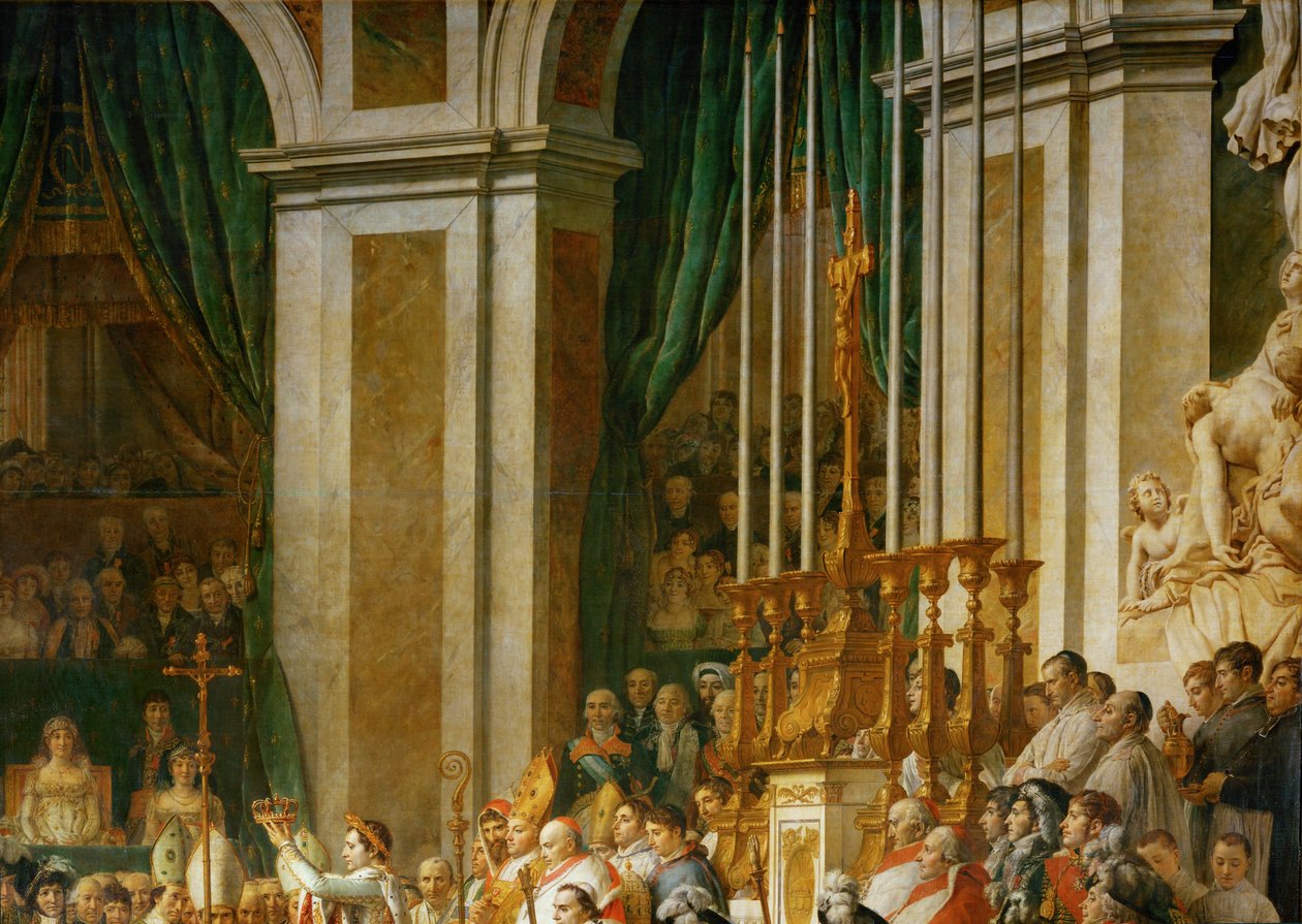 Kröningen av Napoleon i Notre-Dame ... av Jacques Louis David