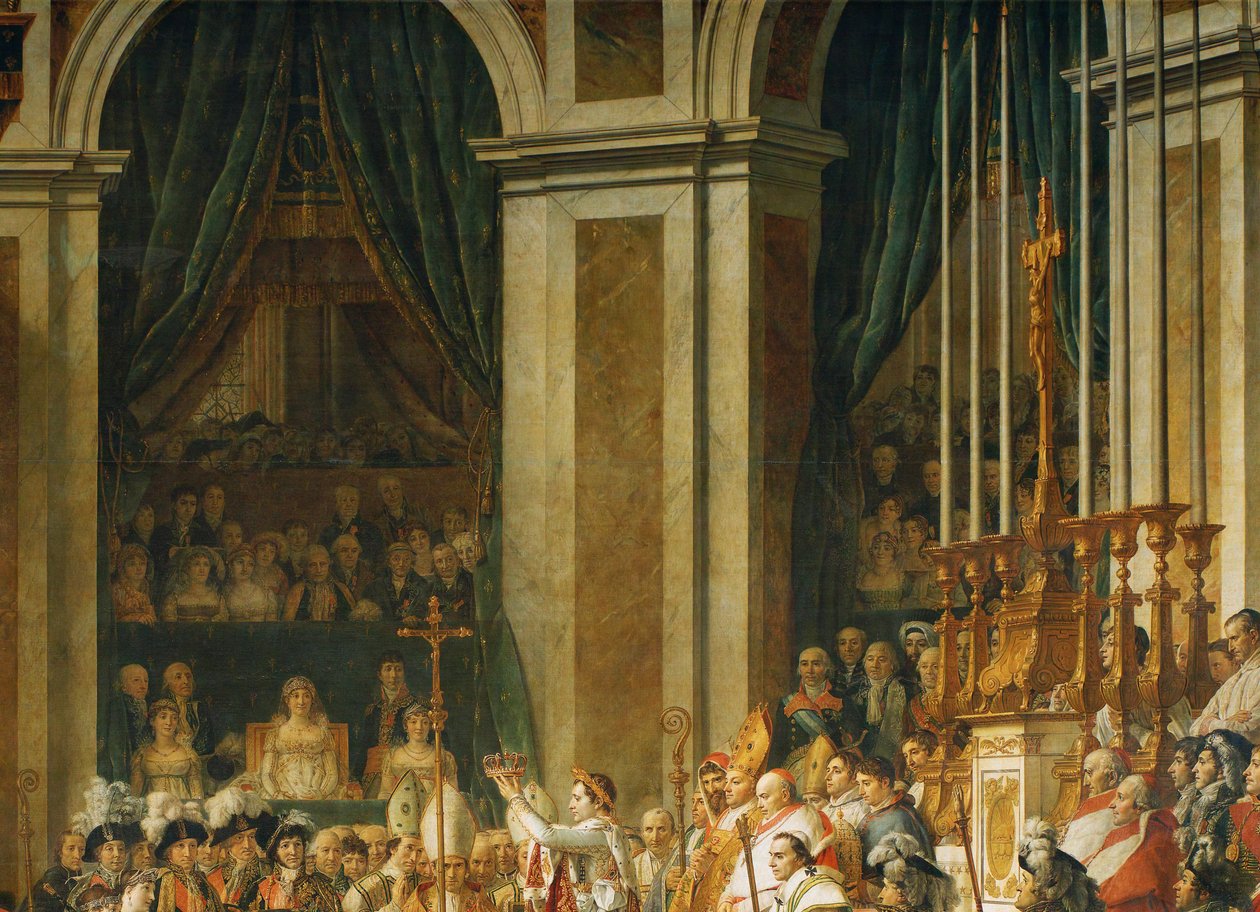 Kröningen av Napoleon i Notre-Dame ... av Jacques Louis David
