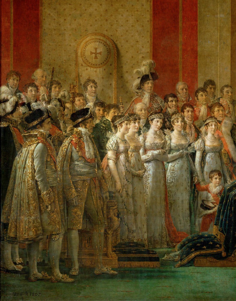 Kröningen av Napoleon i Notre-Dame ... av Jacques Louis David