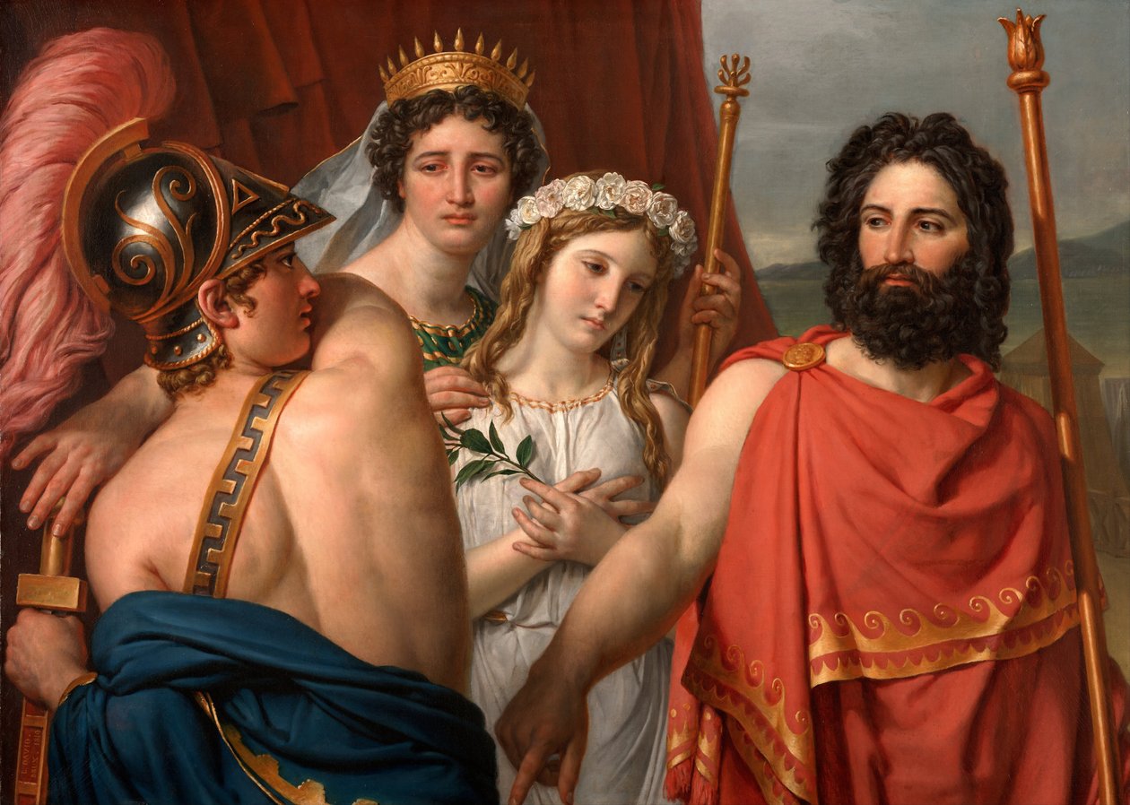 Akilles ilska av Jacques Louis David