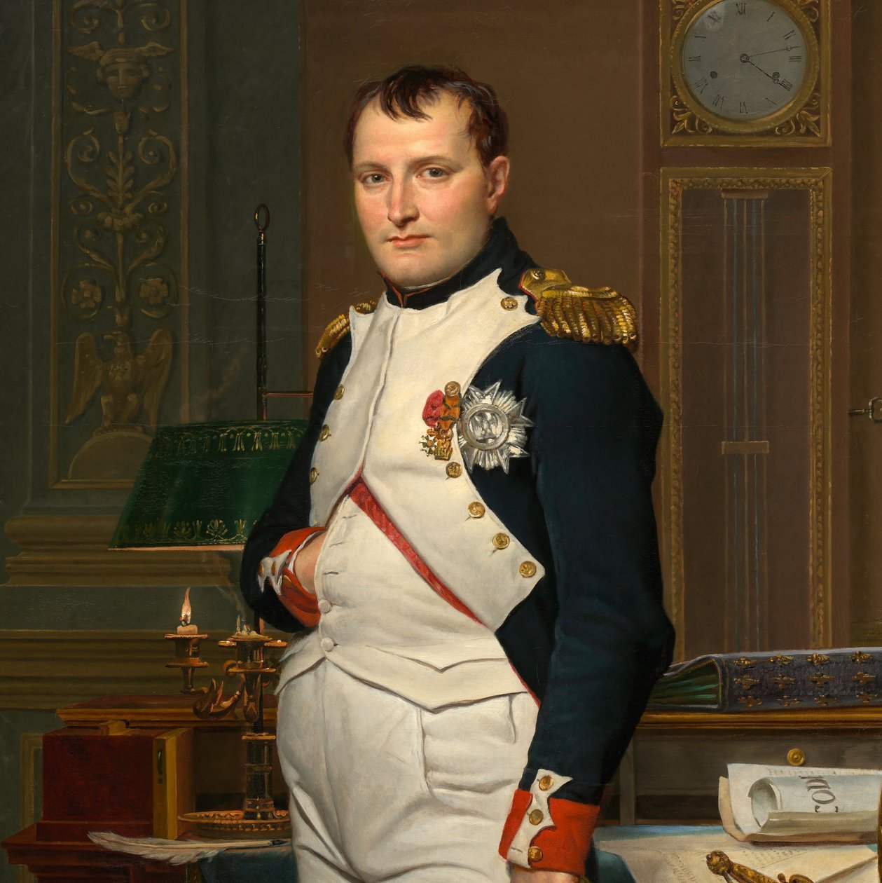 Kejsar Napoleon i sitt arbetsrum i Tuilerierna

"

" av Jacques Louis David