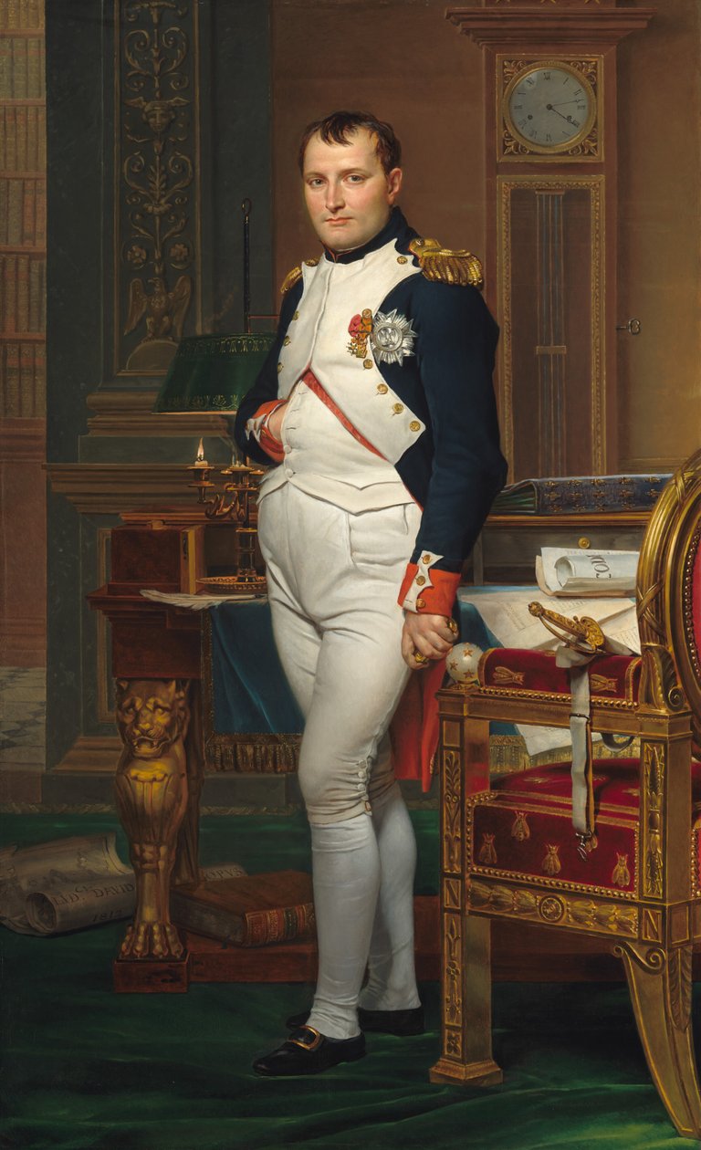 Kejsar Napoleon i sitt arbetsrum i Tuilerierna, 1812 av Jacques Louis David