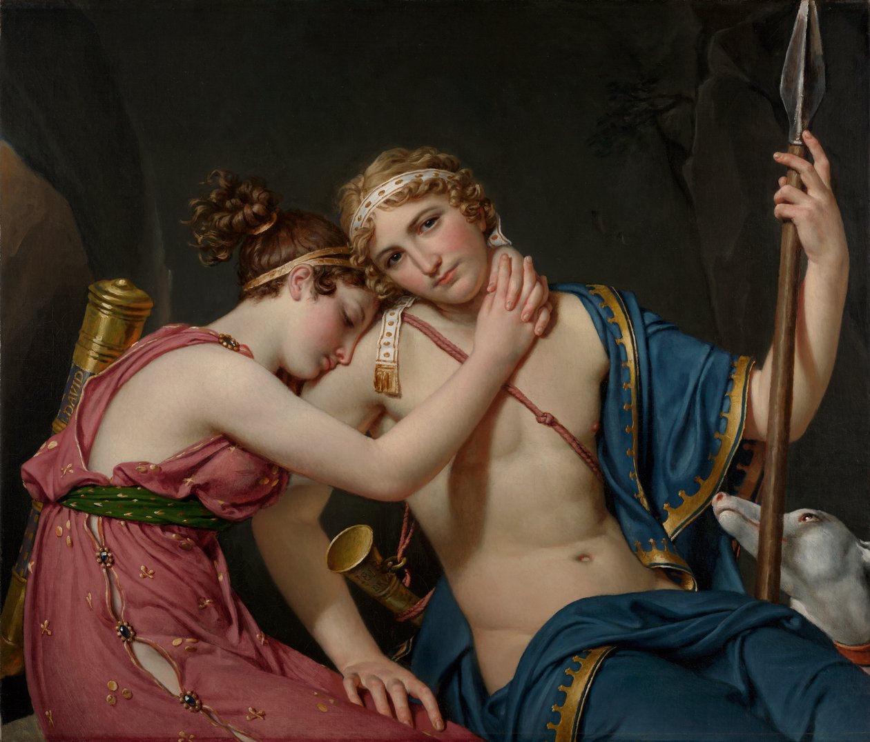 Telemakhos och Eucharis farväl av Jacques Louis David