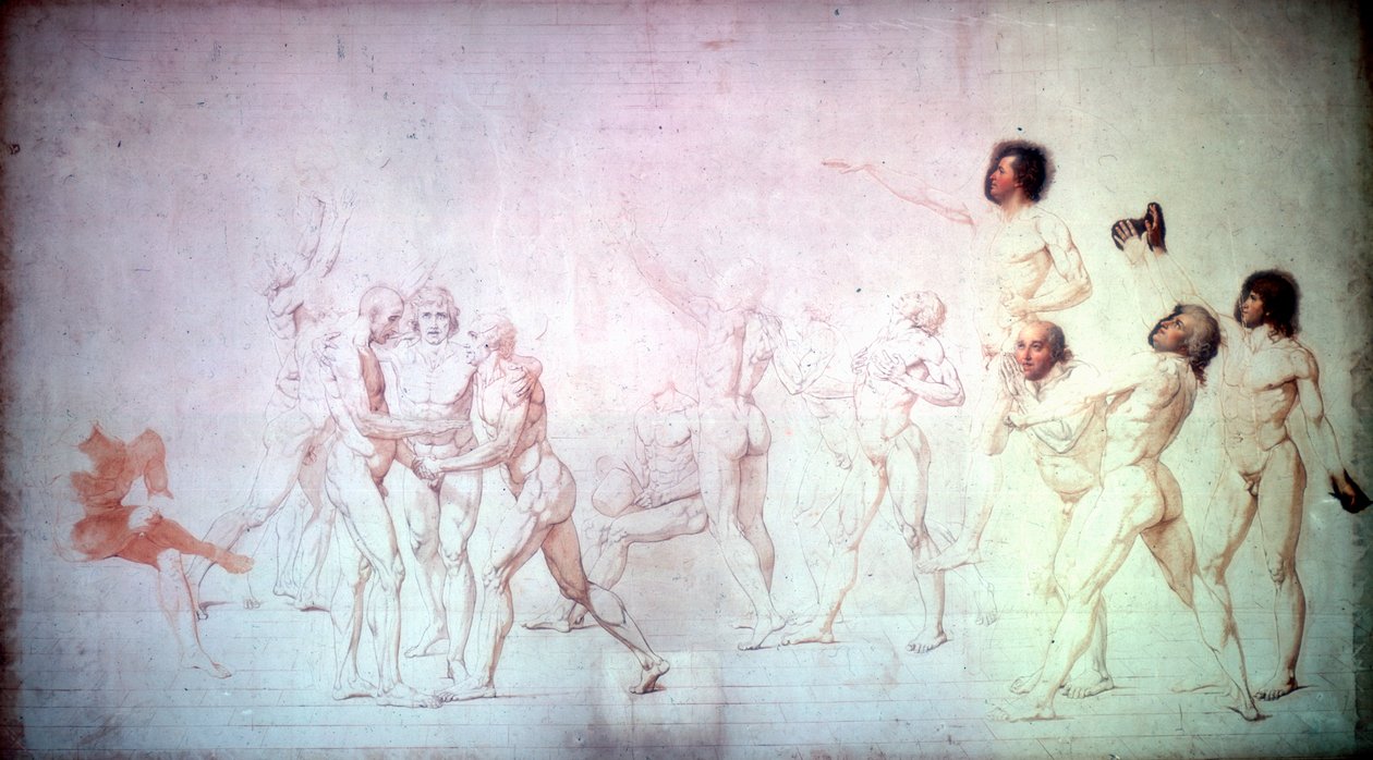 Eden på tennisbanan, 1791. av Jacques Louis David