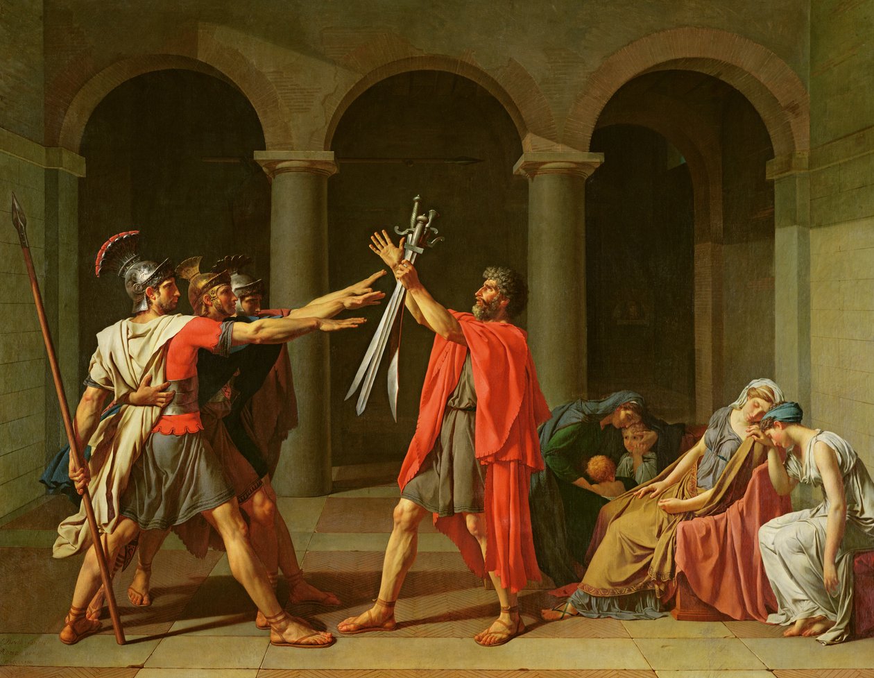 Horatiis ed, 1784 av Jacques Louis David