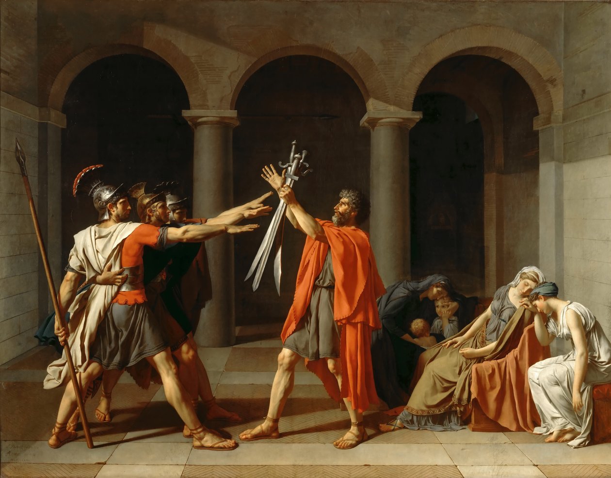 Horatiernas ed av Jacques Louis David