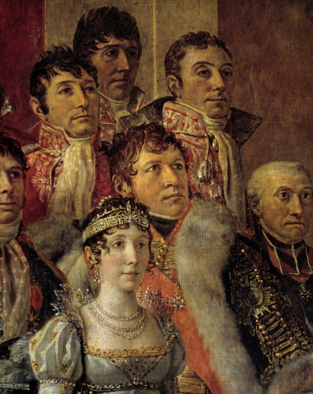Napoleons rite. Detalj föreställande Marie-Julie Clary (hustru till Joseph Bonaparte av Jacques Louis David