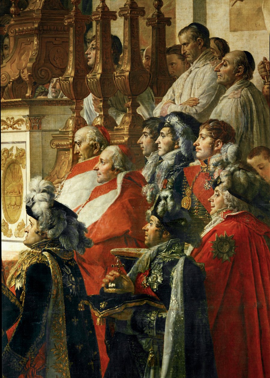 Kröningen av kejsar Napoleon I Bonaparte... av Jacques Louis David