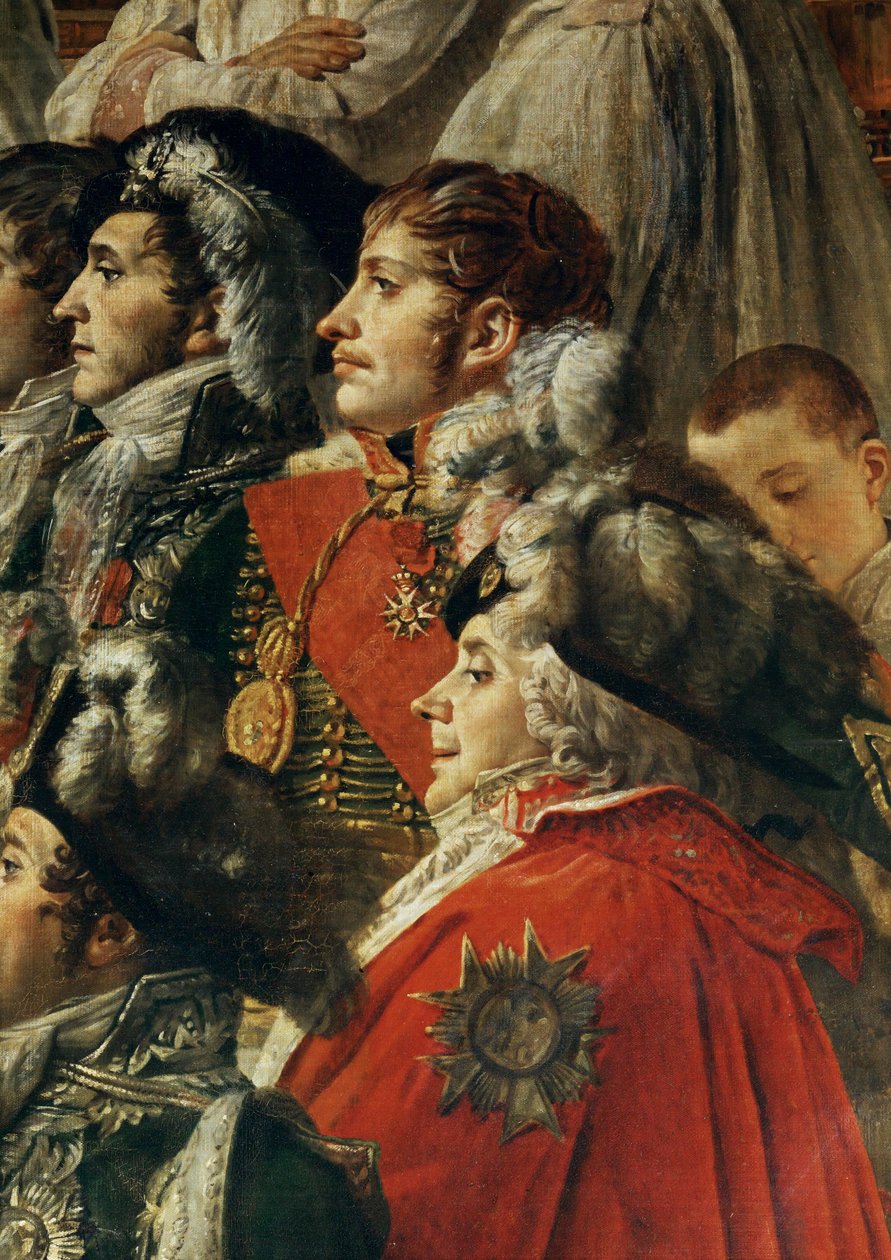 Kröningen av Napoleon I av påven Pius VII i katedralen Notre-Dame de Paris ... av Jacques Louis David