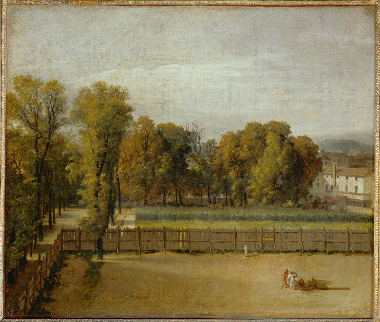 Utsikt över Jardin du Luxembourg i Paris ... av Jacques Louis David