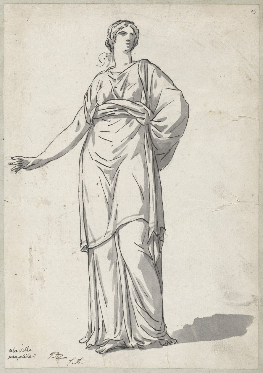 Kvinna från Villa Pamphili av Jacques Louis David