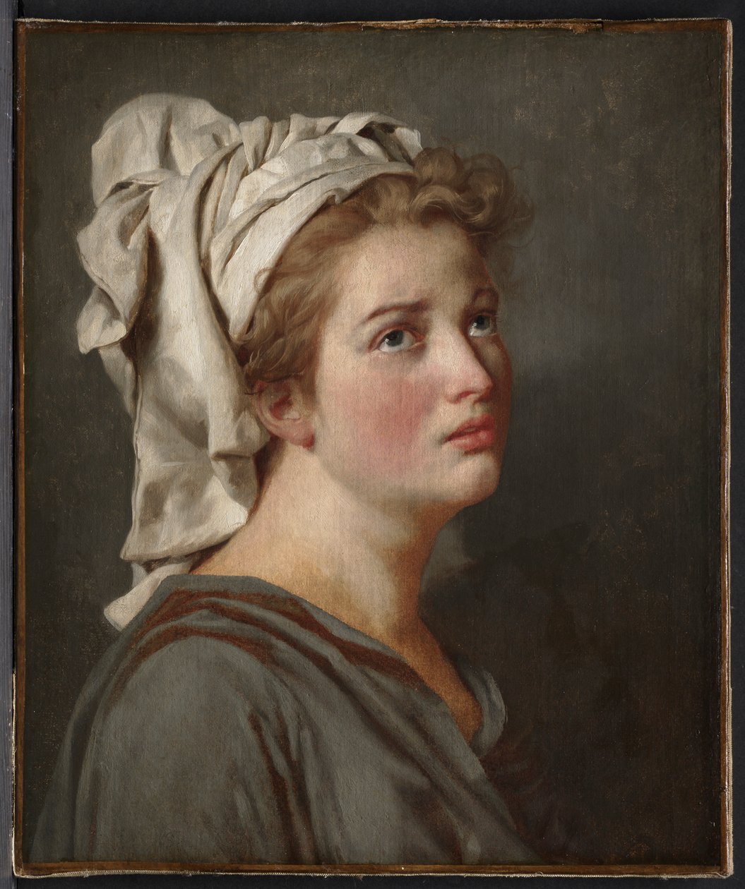 Ung kvinna med en turban av Jacques Louis David