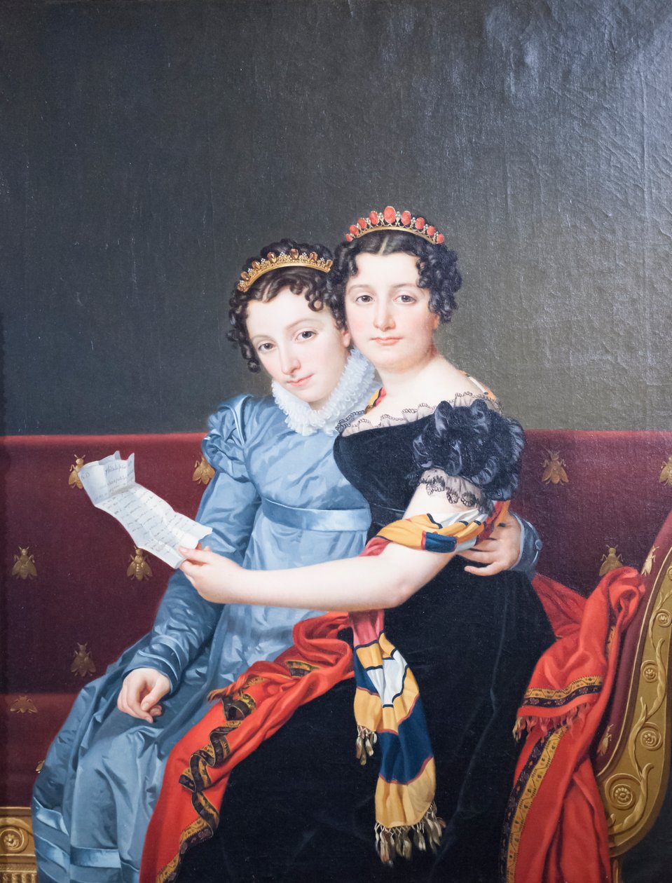 Zenaide och Charlotte Bonaparte av Jacques Louis David