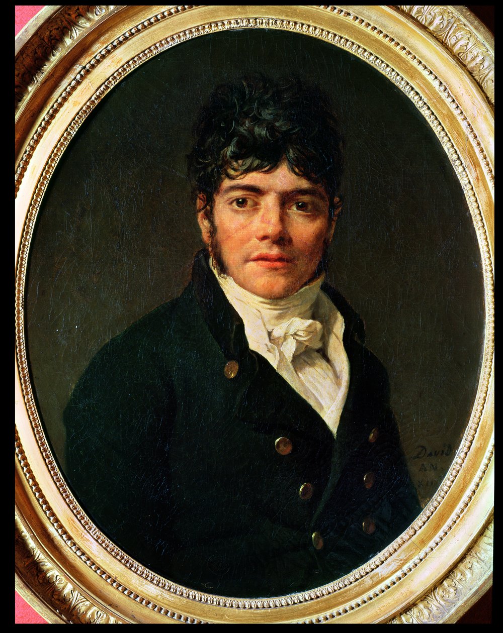 medaljong Porträtt av Comte Esteve, 1804 av Jacques Louis David