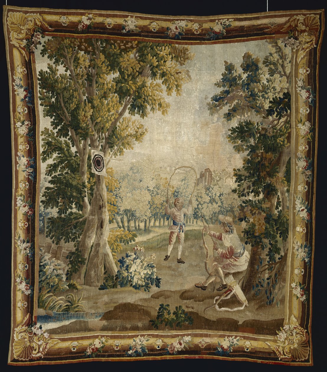 Bågskytte, från Amusements Champêtres av Jacques Nicolas Julliard