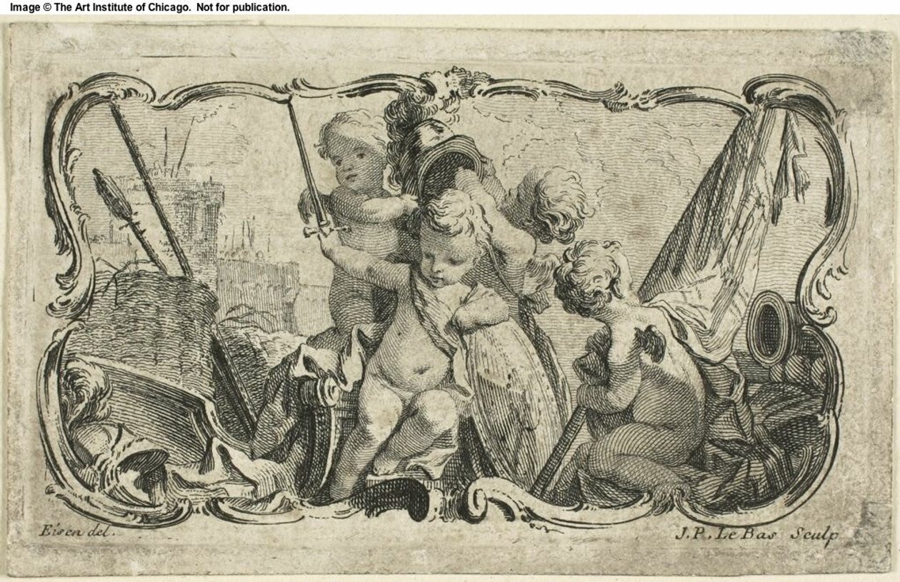 Putti i krig av Jacques Philippe Le Bas