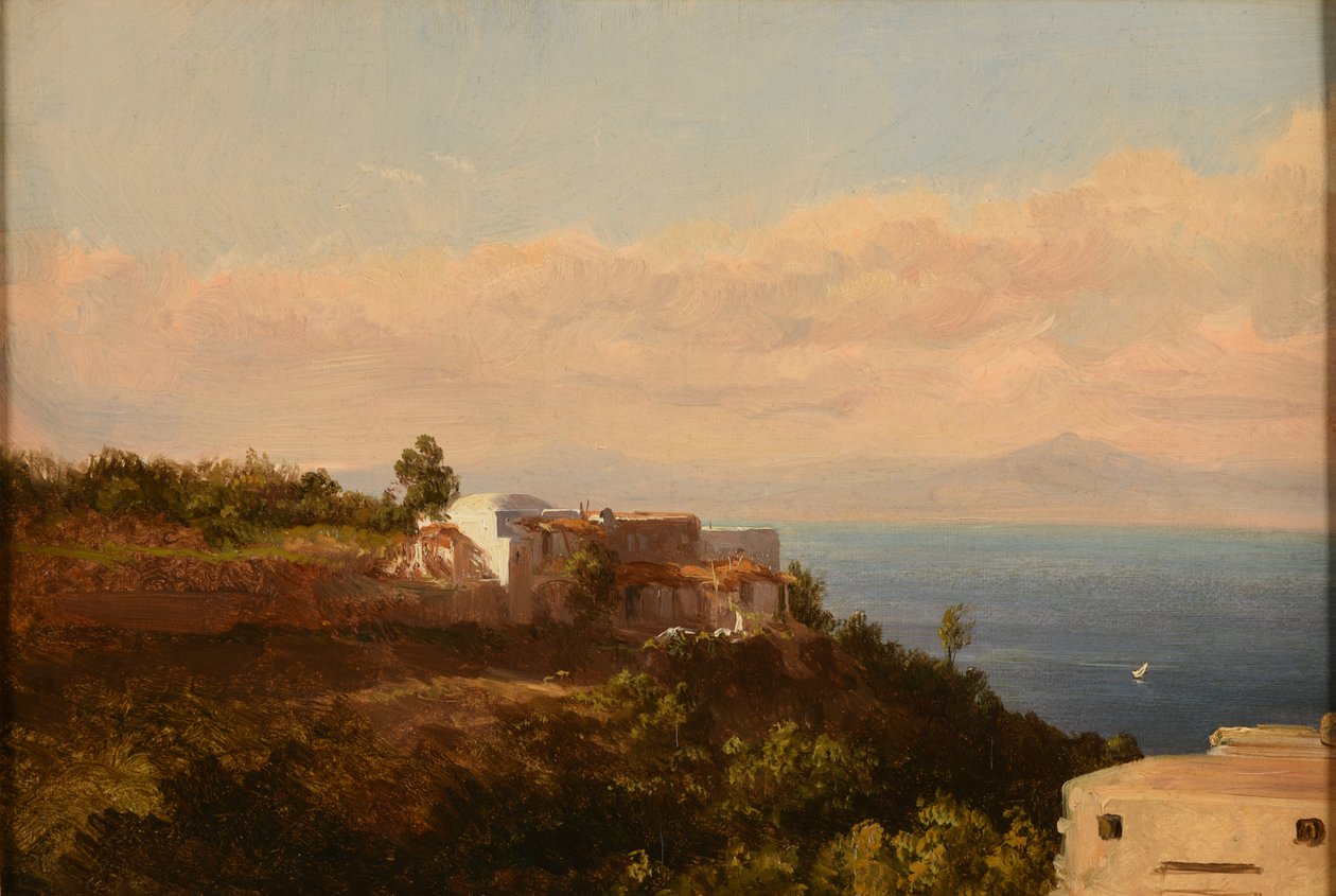 Italienskt landskap av Jacques Raymond Brascassat