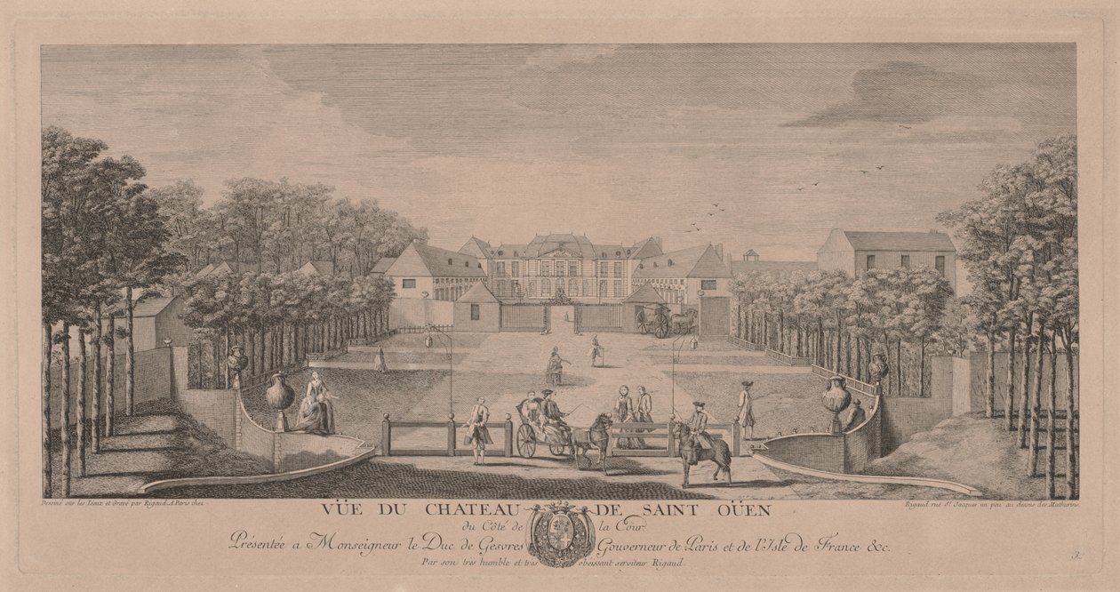 Chateau Saint Ouen från hovet av Jacques Rigaud