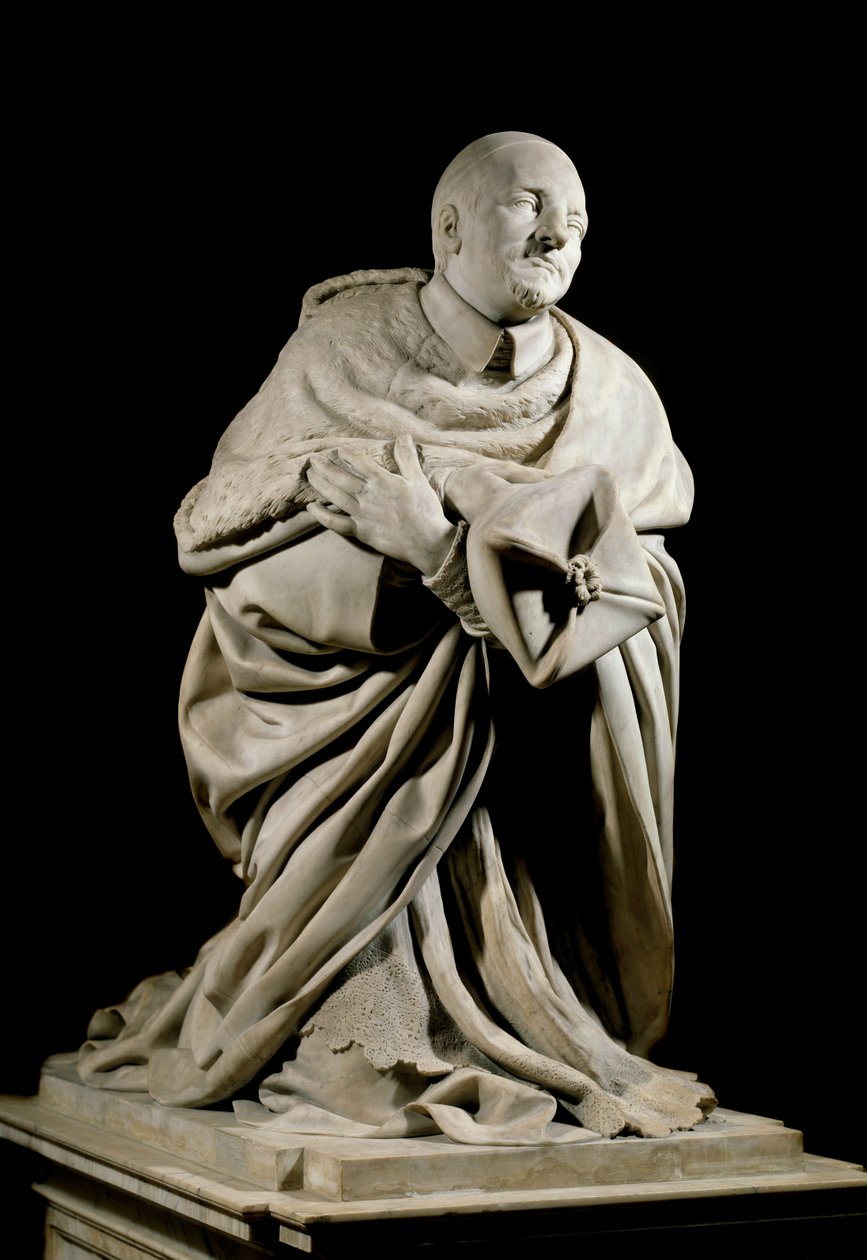 Monument till hyllning till kardinal Pierre de Berulle (1575-1629) grundare av Seculiere Congregation of the Oratory. Marmorskulptur av Jacques Sarazin (1592-1660) och Charles Lestocard (1600-talet). Sön 2,1 m Paris, Louvren av Jacques Sarazin