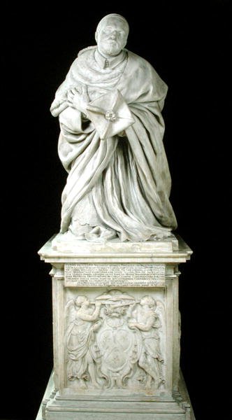 Monument över kardinal Pierre de Berulle (1575-1629) från karmelitkapellet i Paris av Jacques Sarazin