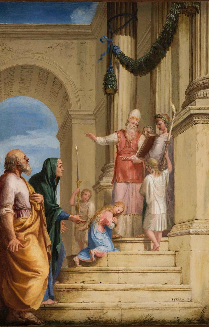 Franska: Présentation de la Vierge au Temple av Jacques Stella
