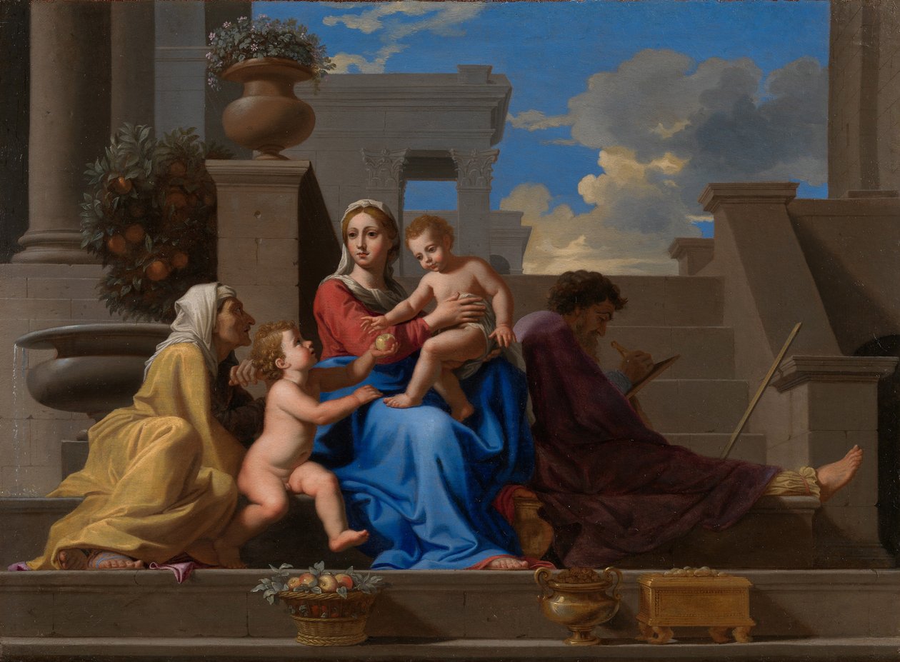 Den heliga familjen av Jacques Stella