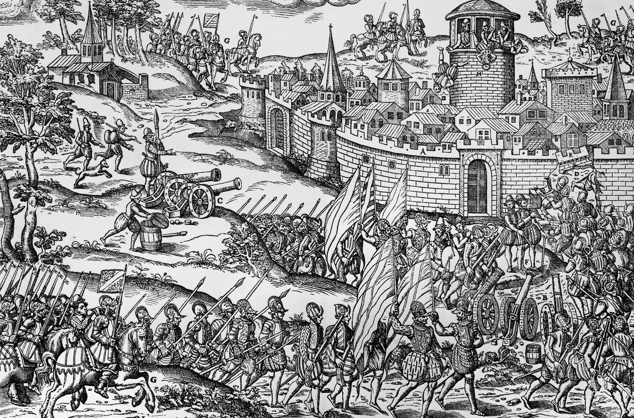 Capture of Montbrison av Francois de Beaumont, Baron of Adrets av Jacques Tortorel