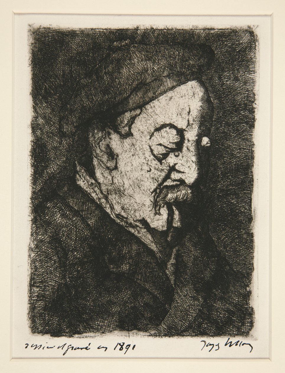 Porträtt av målare-tryckare Emile Nicolle (Porträtt av målare-tryckare Emile Nicolle) av Jacques Villon