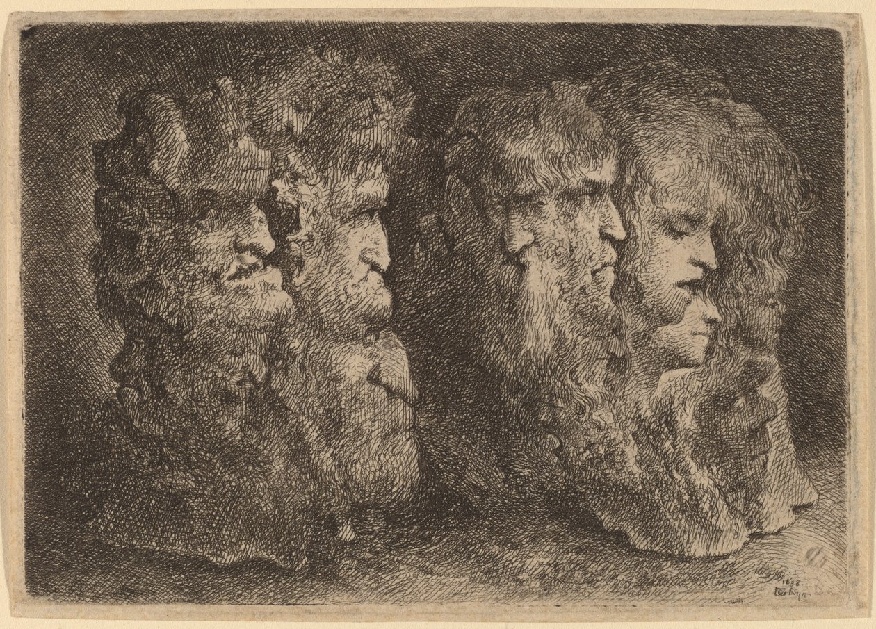 Groteska huvuden av Jacques de Gheyn III