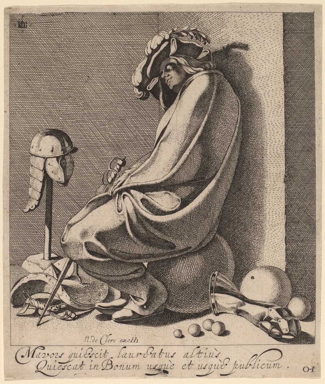 Mars sover av Jacques de Gheyn III