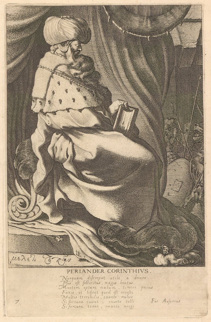 Periander Corinthius, #7 från serien The Seven Wise Men of Greece av Jacques de Gheyn III