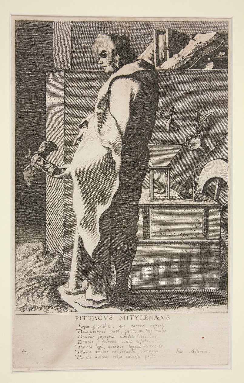 Pittacus Mytilenaeus, #4 från serien The Seven Wise Men of Greece av Jacques de Gheyn III