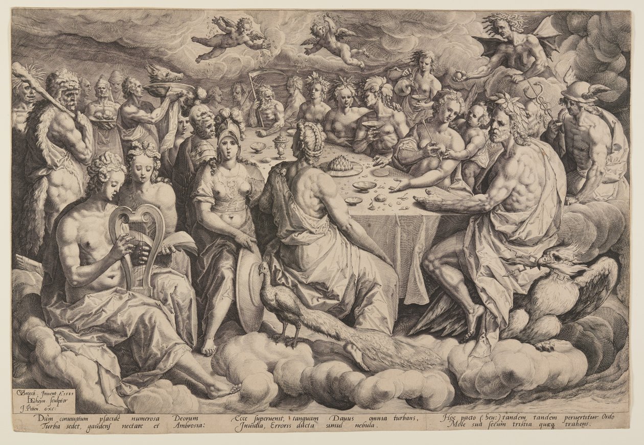 Gudarnas bankett av Jacques de Gheyn II