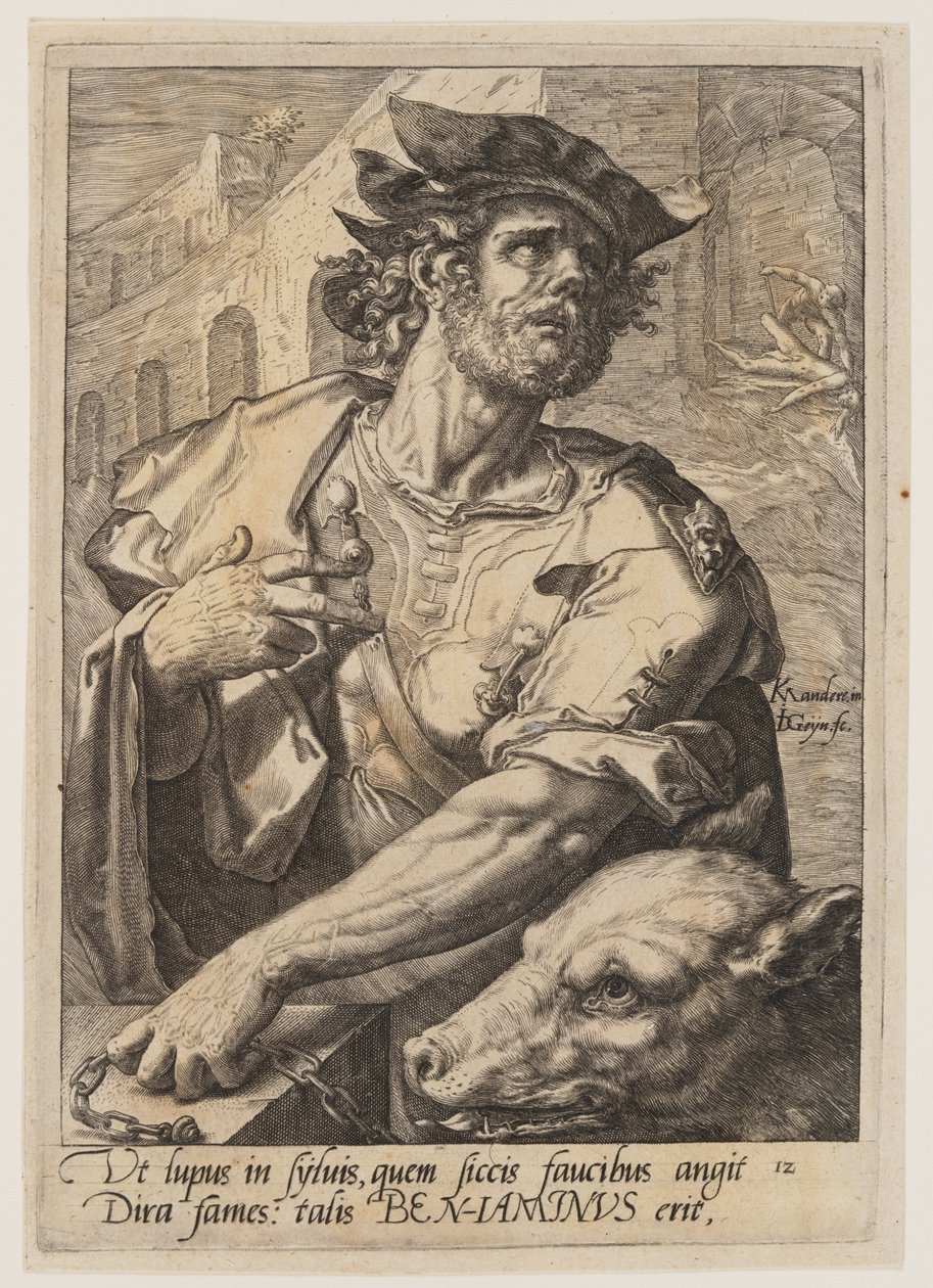 Benjamin, från Jakobs tolv söner av Jacques de Gheyn II