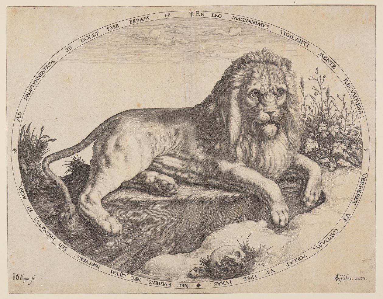 Den Grooten Leeuw (Det stora lejonet). av Jacques de Gheyn II